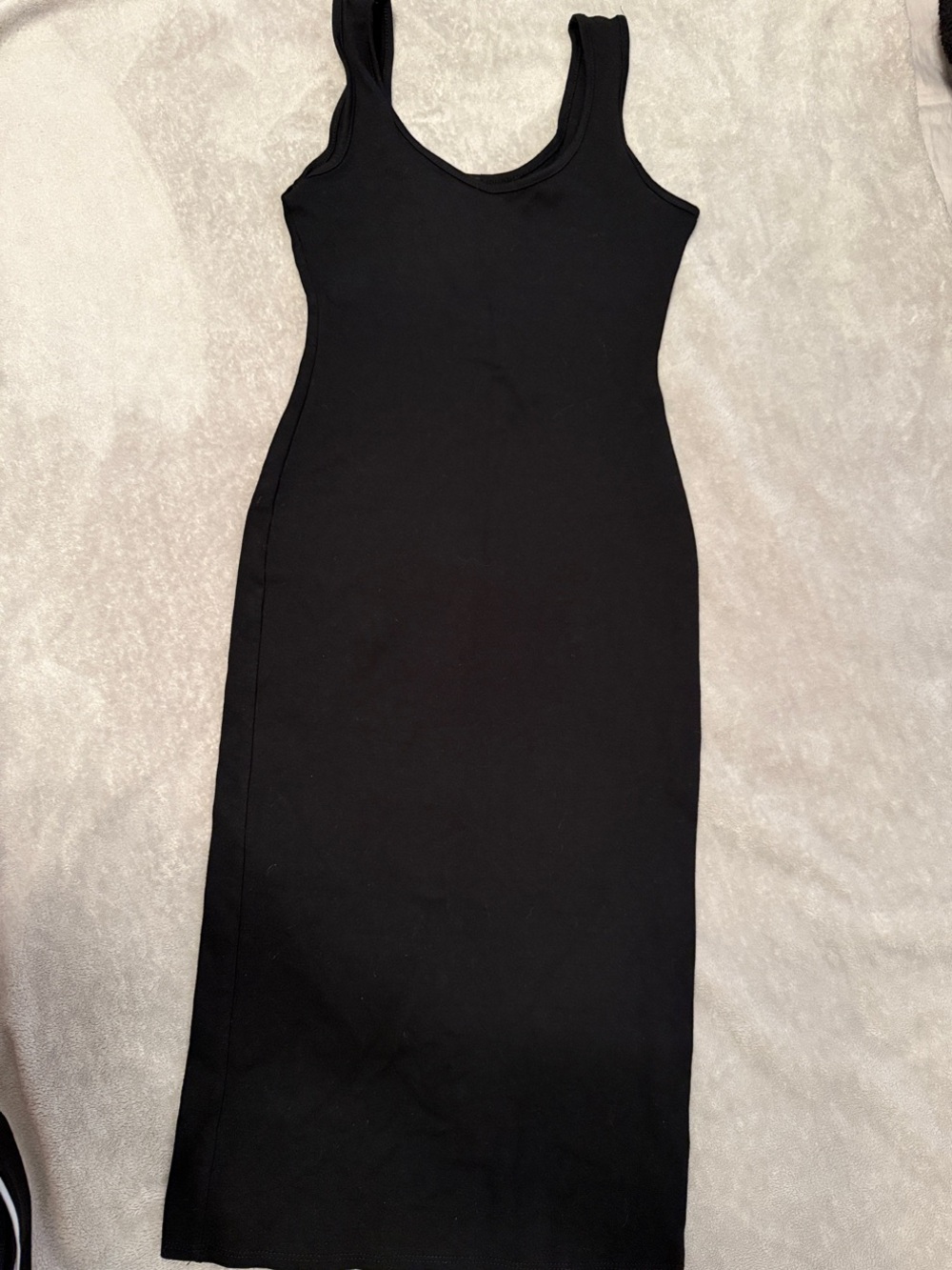 Classic Black Tank Midi Dress